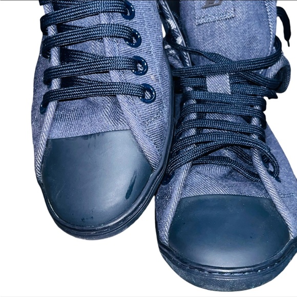 Louis Vuitton: Denim LV Monogram Brea High Top Sneakers - Picture 11 of 16